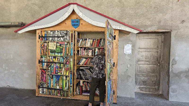 Délivrez - Boite à livres (Saint-Martin-du-Frêne, France)